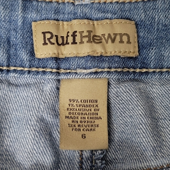 RuffHewn Light Blue Long Bermuda Denim Jean Shorts - Picture 7 of 8